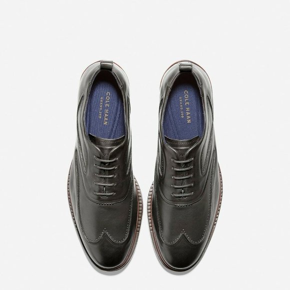 Cole Haan Men's Washington Grand Dark Gray Leather Oxford Dress Shoes 11.5M NIB - Picture 8 of 9